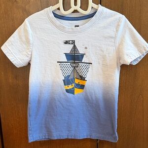 Tea Collection Nautical Blue and White Tee